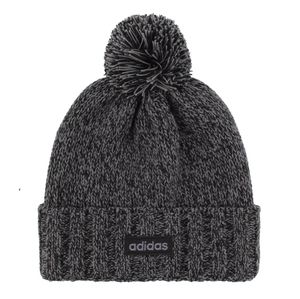 NWT Black & Gray Mens ADIDAS Beanie Pom Hat